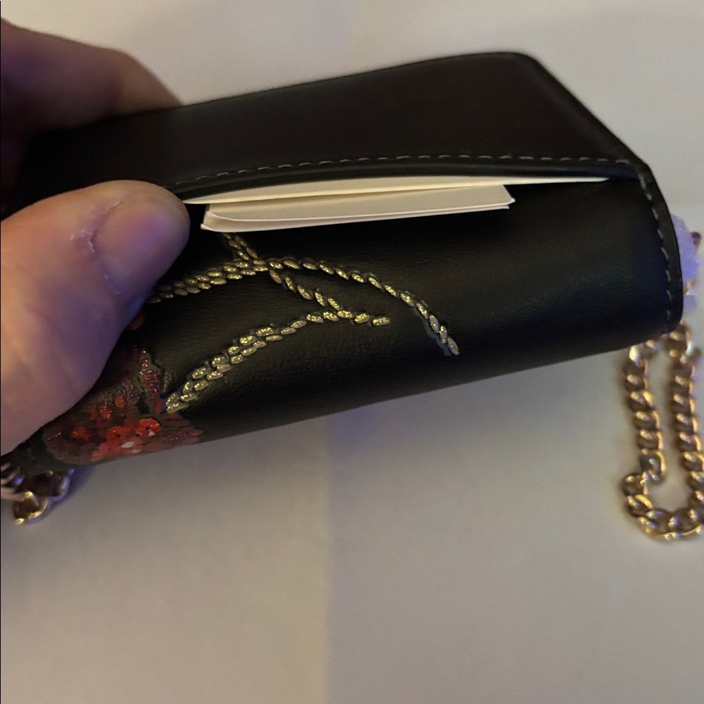 Coach Black Red Cherry Mini Wallet On Chain limited edition NO labubu included - Picture 5 of 10